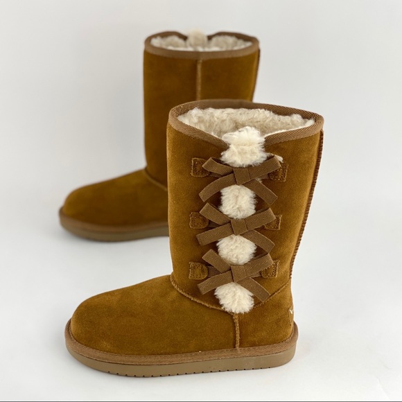 NEW Koolaburra By UGG Victoria Tall Chestnut Boots - Picture 3 of 12